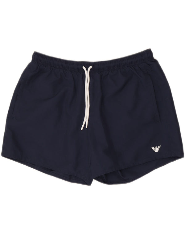EMPORIO ARMANI Mens Swimming Shorts Large  Navy Blue