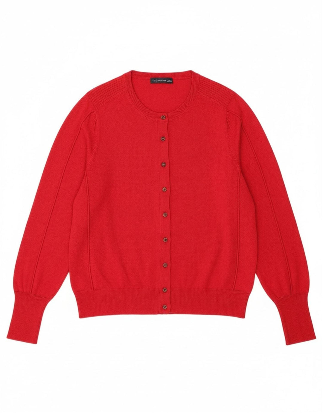 Marks & Spencer Womens Crop Cardigan Sweater UK 16 Large Red Viscose