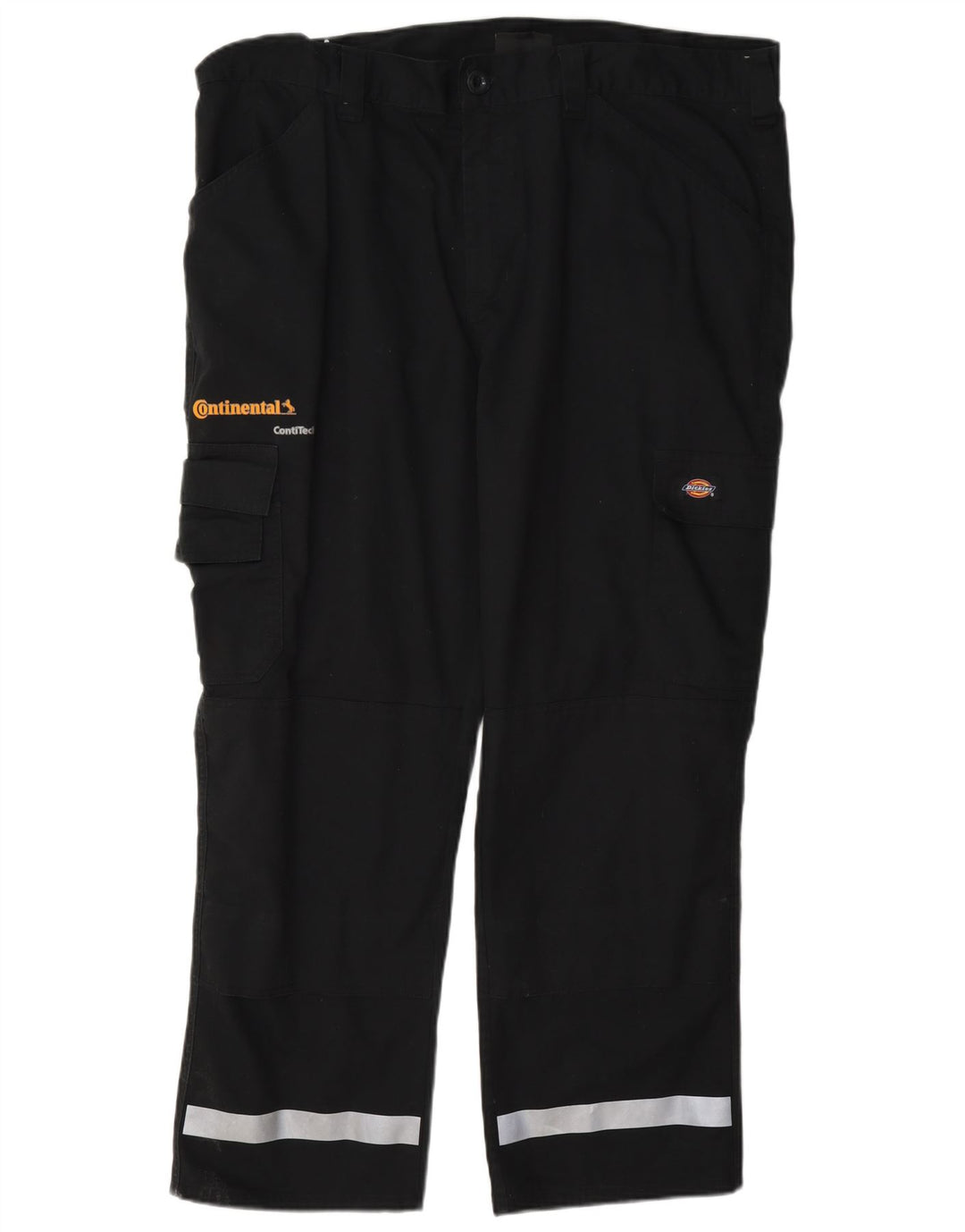 Dickies Mens Straight Cargo Trousers W40 L28 Black Colourblock Polyester