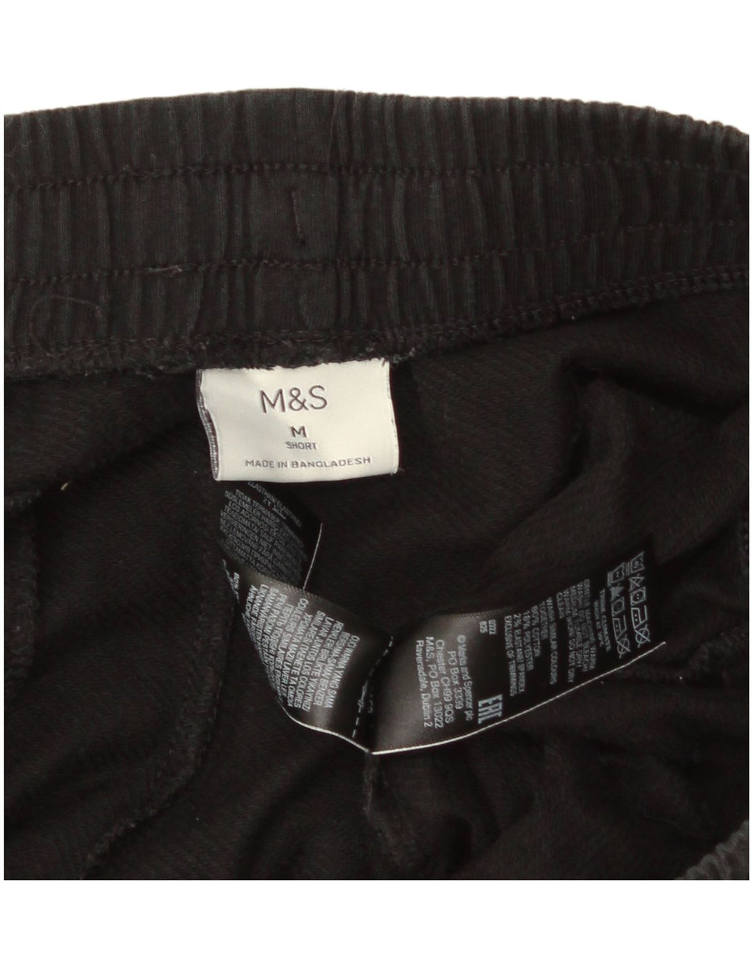 Marks & Spencer Mens Tracksuit Trousers Medium  Black Cotton