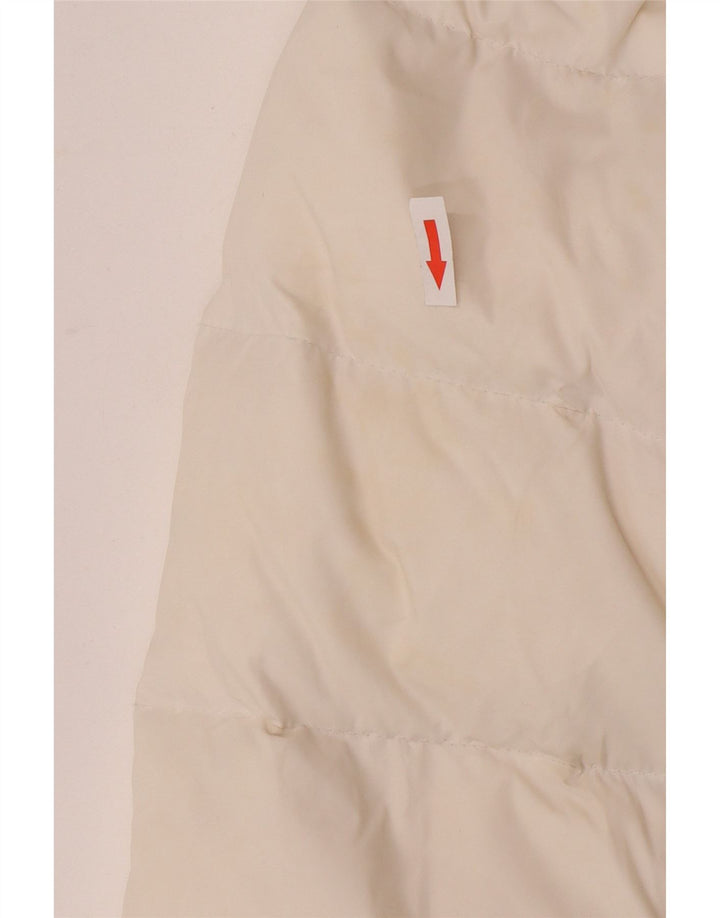 Phard Womens Hooded Padded Jacket UK 14 Medium White Nylon