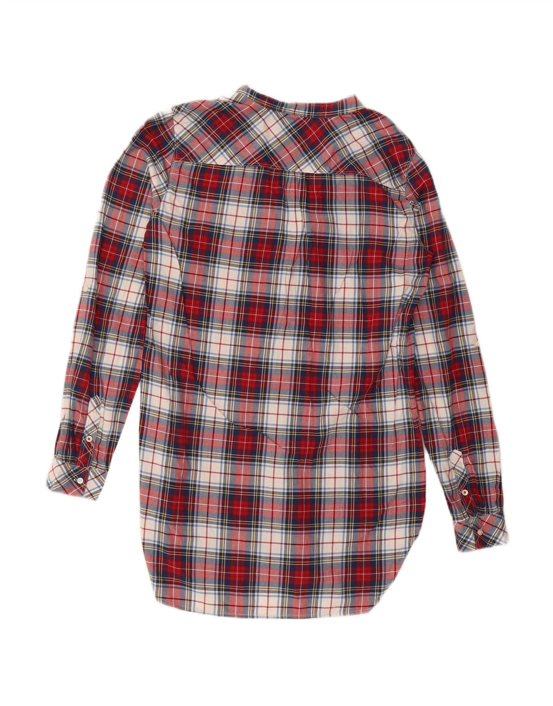 TOMMY HILFIGER Womens Pullover Shirt Dress US 8 Medium Red Check Cotton