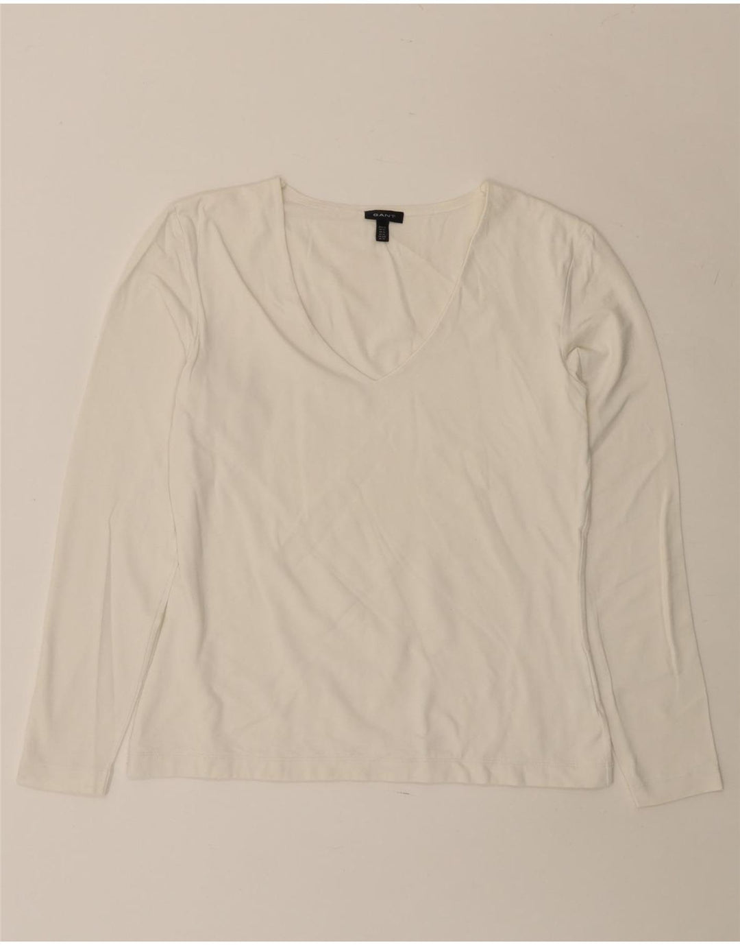 GANT Womens Top Long Sleeve UK 18 XL White Cotton