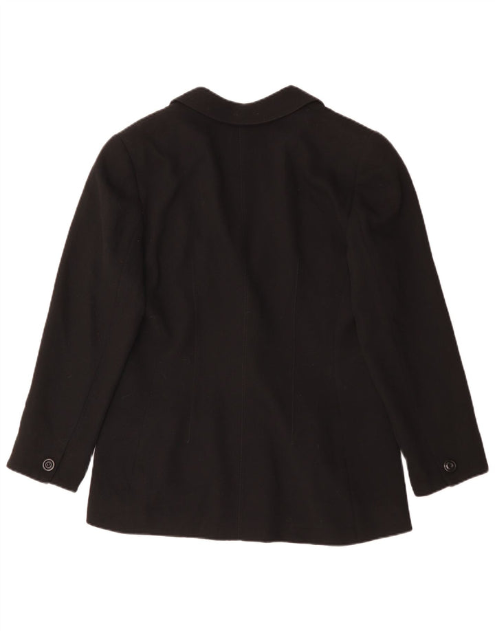 Emanuel Ungaro Womens 1 Button Blazer Jacket IT 48 XL Black