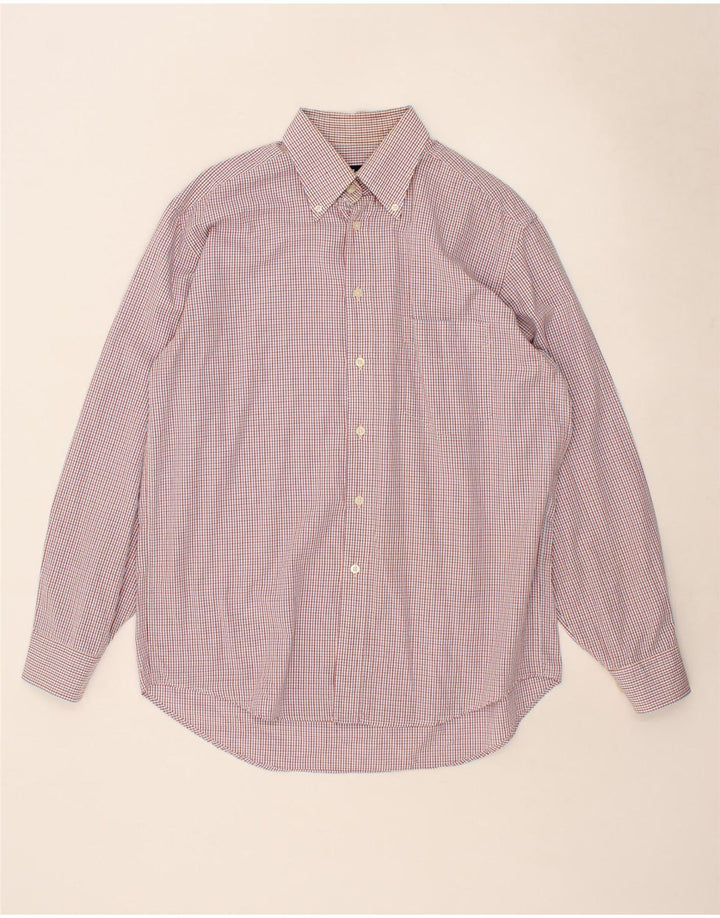 ELLESSE Mens Shirt Large Red Check Cotton Vintage Ellesse and Second-Hand Ellesse from Messina Hembry 