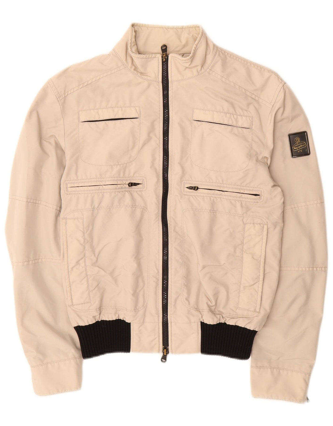 Refrigiwear Womens Cruz Bomber Jacket UK 14 Medium Beige Polyamide