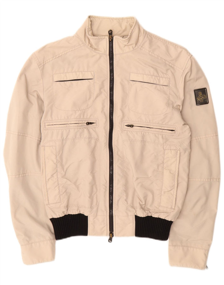 Refrigiwear Womens Cruz Bomber Jacket UK 14 Medium Beige Polyamide