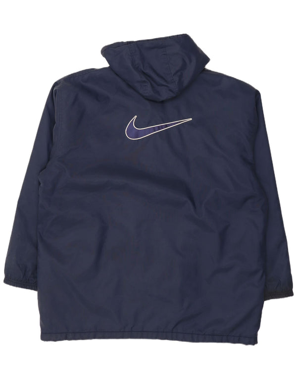 Nike Mens Hooded Loose Fit Windbreaker Jacket UK 42/44 Large Navy Blue