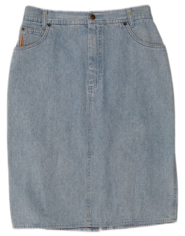 Persona Womens Denim Skirt Size 21 Medium W30 Blue Cotton