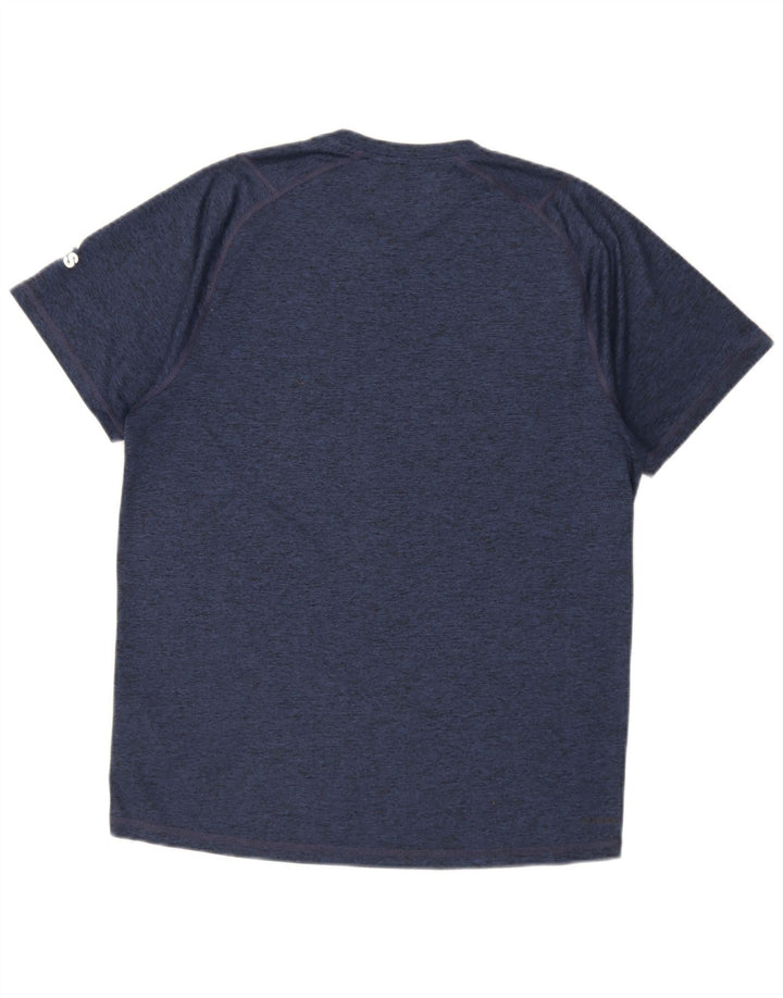 Adidas Mens Aeroready T-Shirt Top Medium Navy Blue Polyester