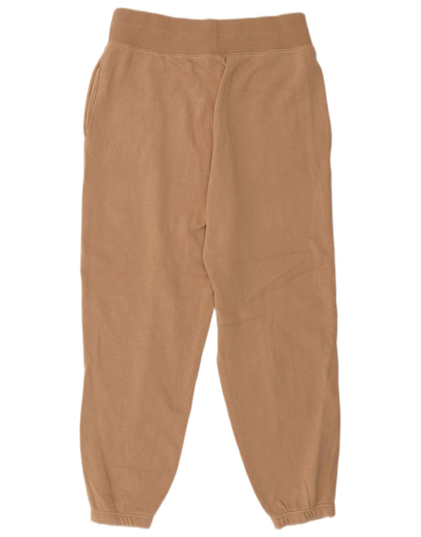 Nike Womens Tracksuit Trousers Joggers UK 14 Medium Beige Cotton
