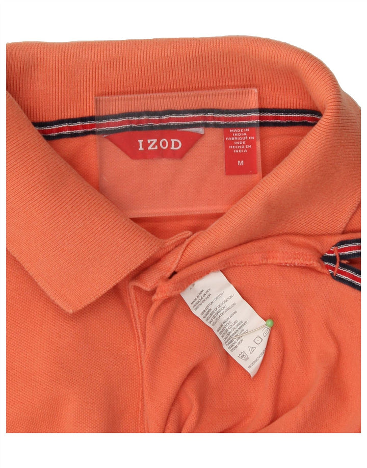 IZOD Mens Polo Shirt Medium Orange Cotton Vintage Izod and Second-Hand Izod from Messina Hembry 