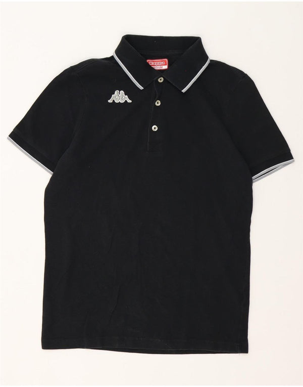 Kappa Mens Polo Shirt Medium Black Cotton