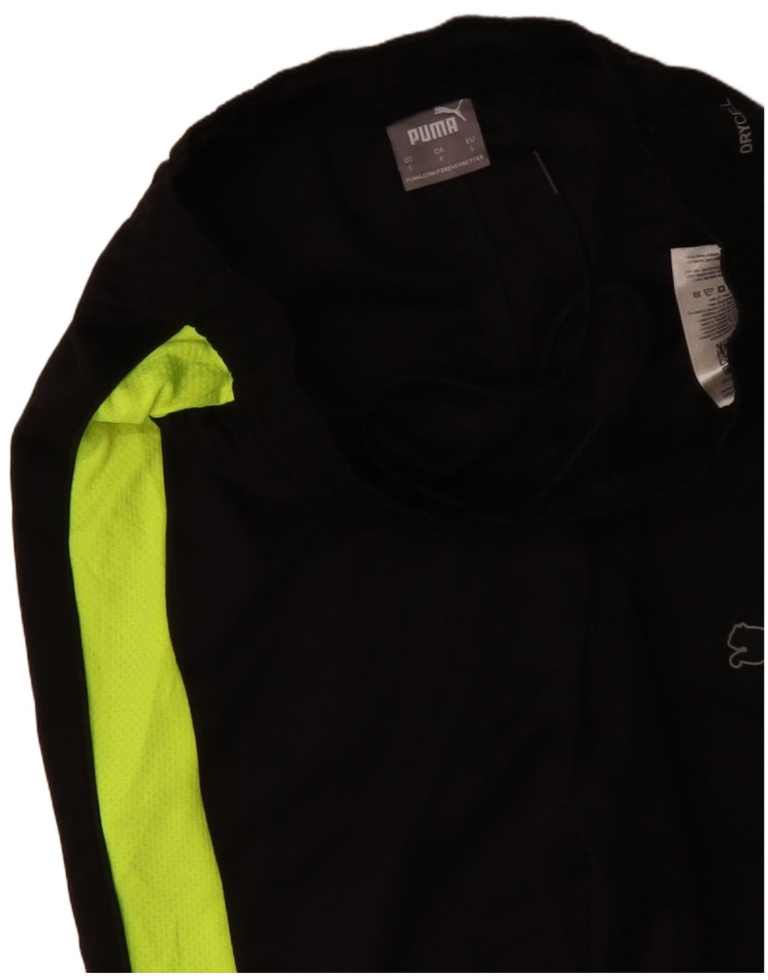 PUMA Mens Tracksuit Trousers Small Black Colourblock Polyester