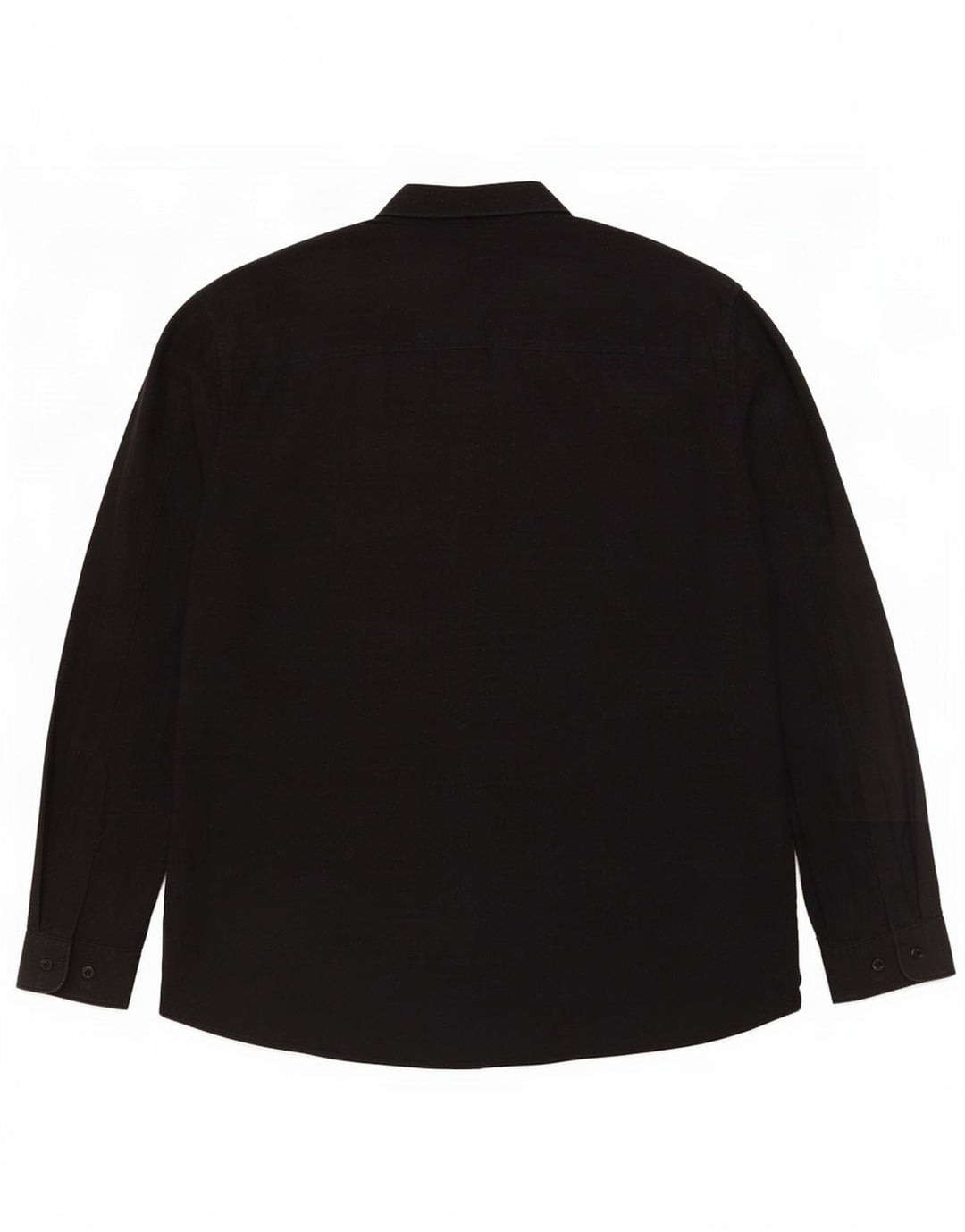 Cos Mens Shirt Medium Navy Blue Flecked Cotton