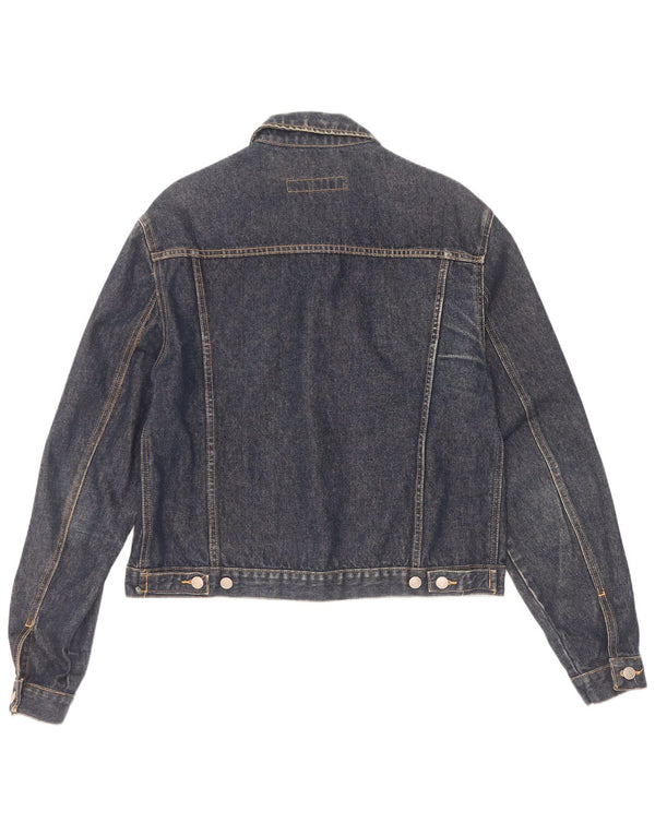 WPM Womens Denim Jacket UK 18 XL Navy Blue Cotton