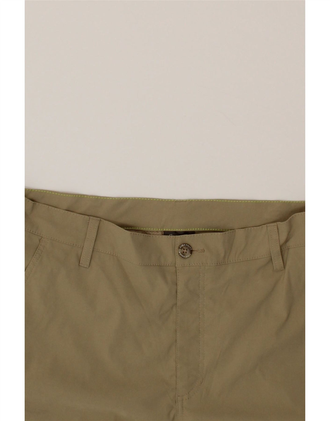 EDDIE BAUER Mens Chino Shorts W36 Large Beige Nylon Vintage Eddie Bauer and Second-Hand Eddie Bauer from Messina Hembry 