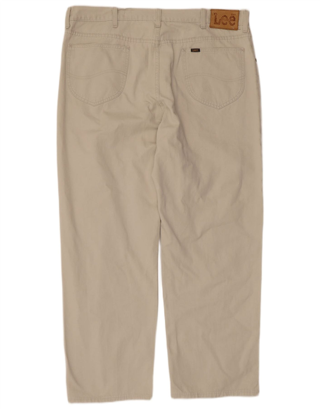 LEE Mens Straight Casual Trousers W38 L29 Beige