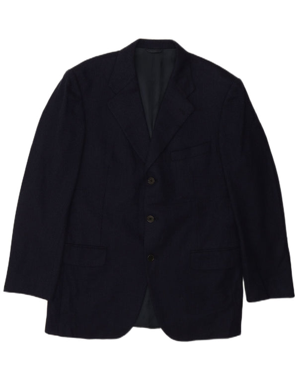 Burberry Mens 3 Button Blazer Jacket IT 50 Medium Navy Blue Classic