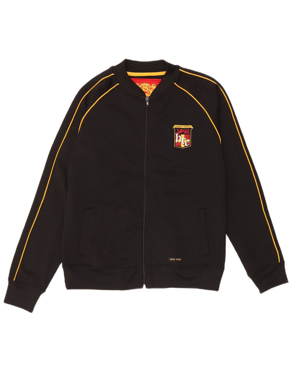 Hard Rock Cafe Womens New York Tracksuit Top Jacket UK 18 XL Black