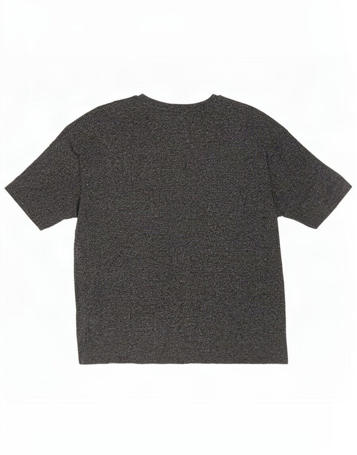 Zara Mens Trafaluc T-Shirt Top Small Grey Flecked