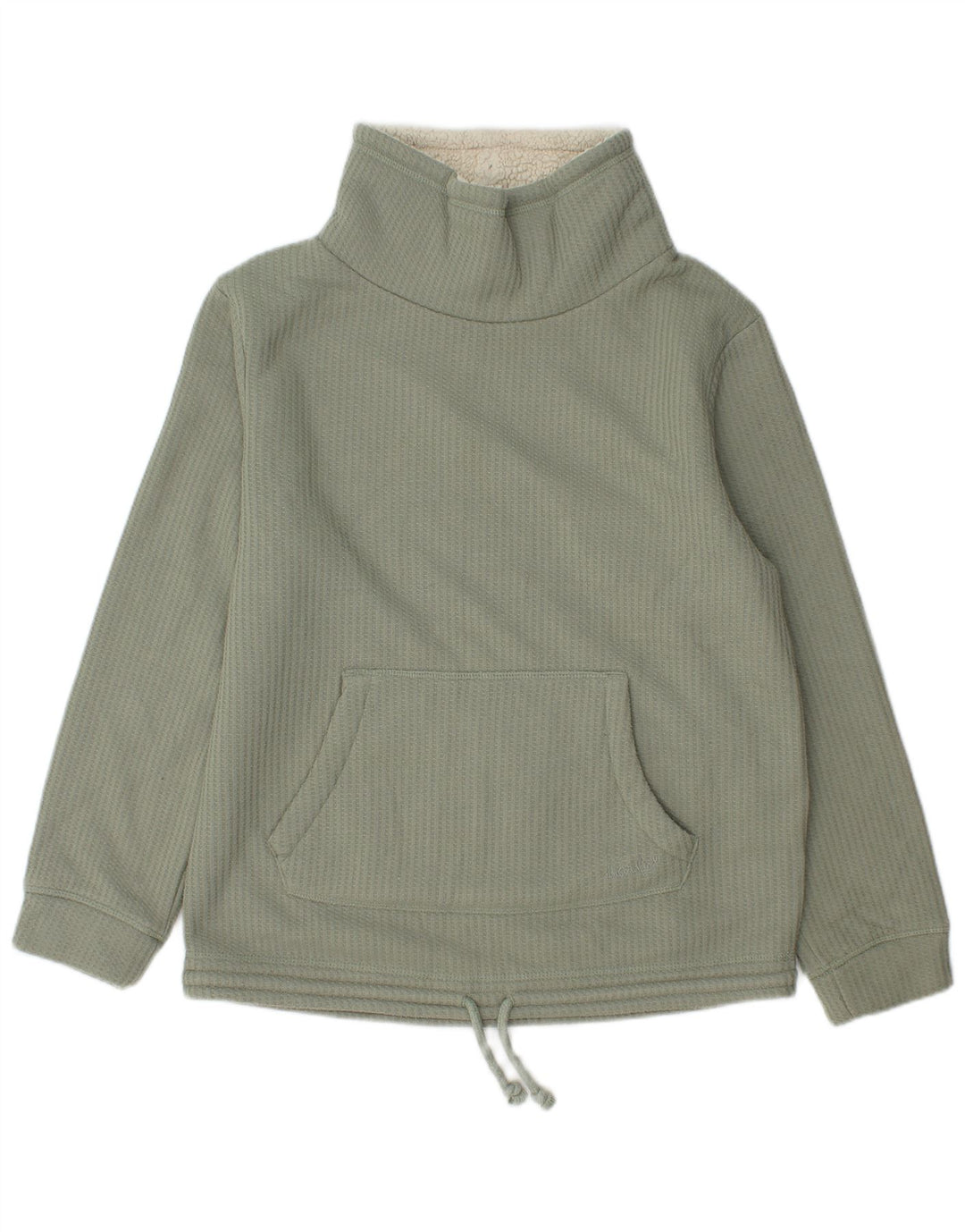 Weird Fish Womens Sweatshirt Jumper UK 12 Medium Green Polyester