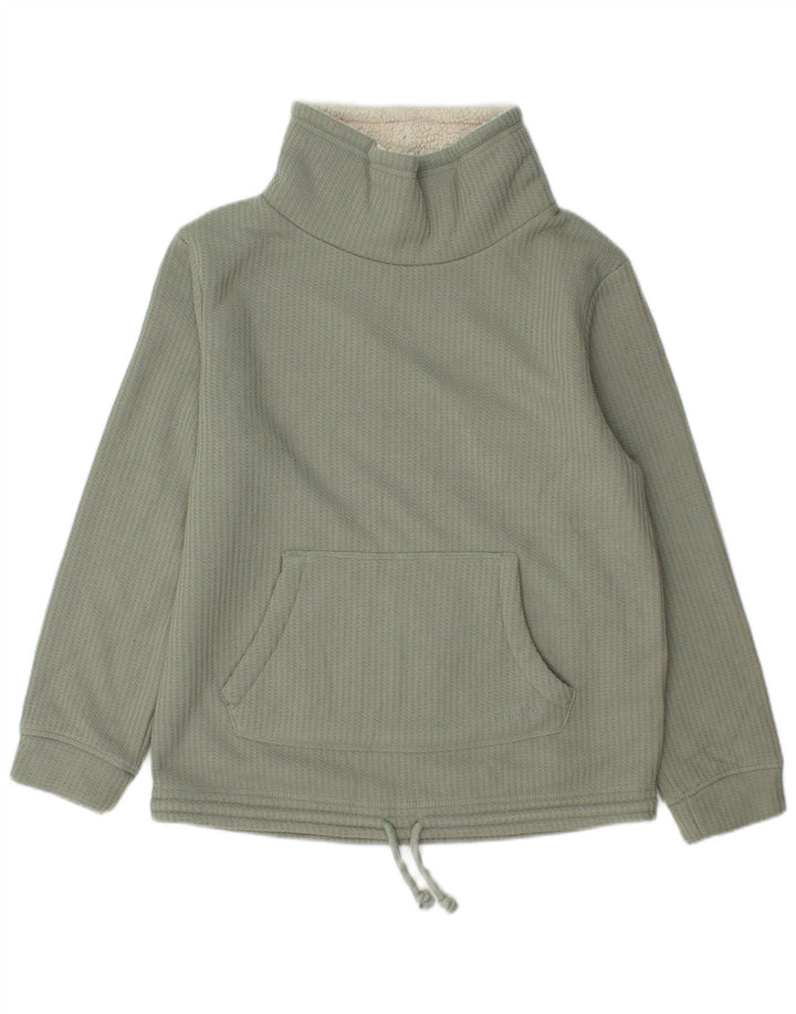 Weird Fish Womens Sweatshirt Jumper UK 12 Medium Green Polyester