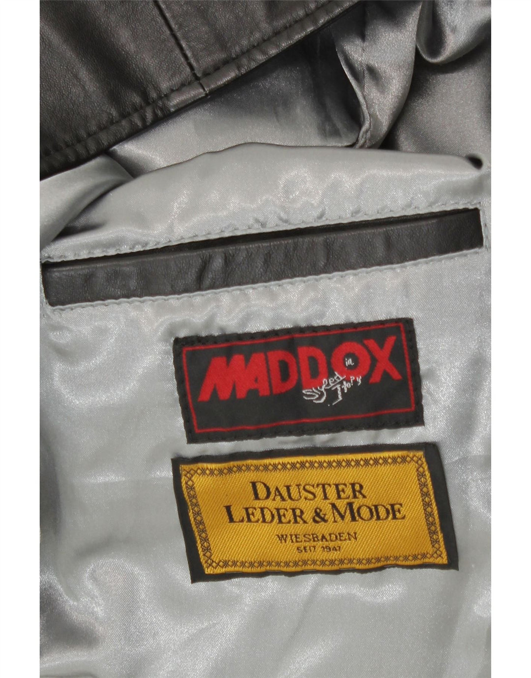 Maddox Womens Leather Jacket UK 12 Medium Black Leather