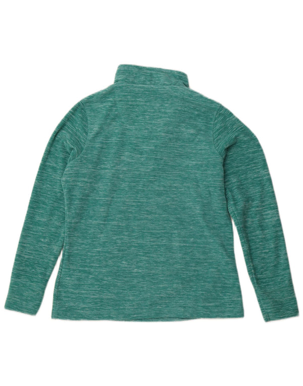 Weird Fish Womens Oversized Fleece Jumper UK 10 Small Green Polyester