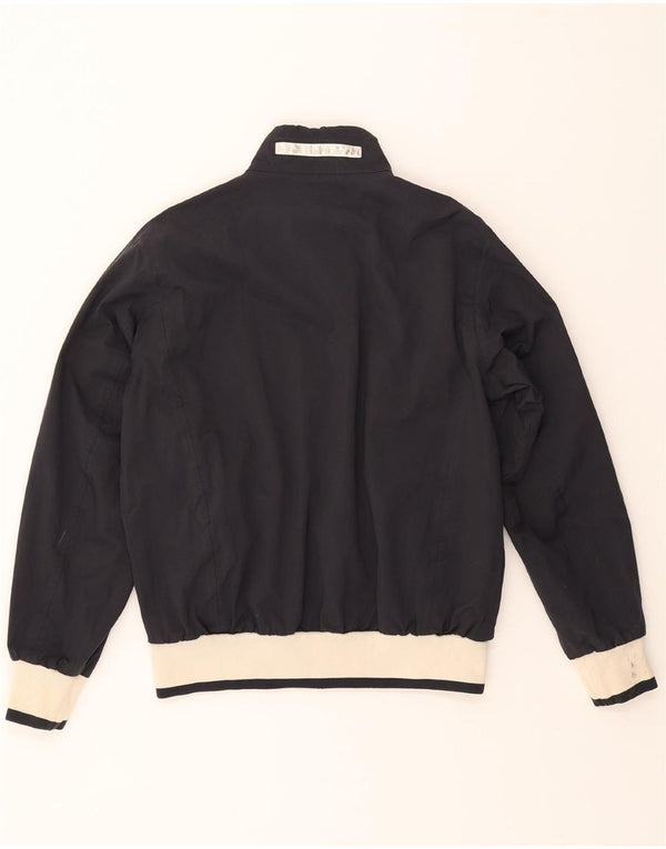 SLAM Mens Bomber Jacket UK 38 Medium Black Nylon