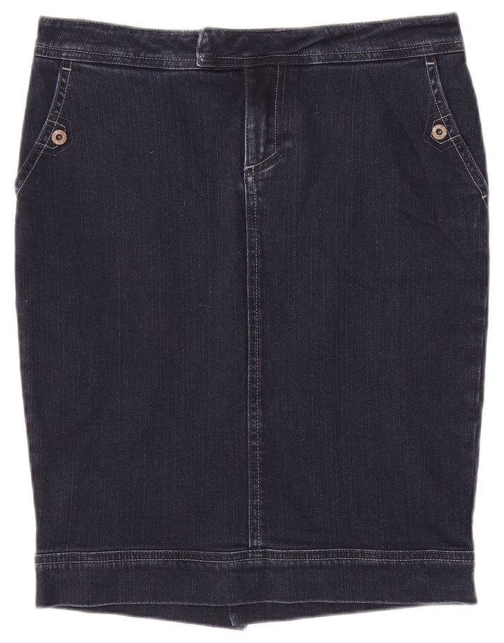 Woolrich Womens Denim Skirt W29 Medium Navy Blue
