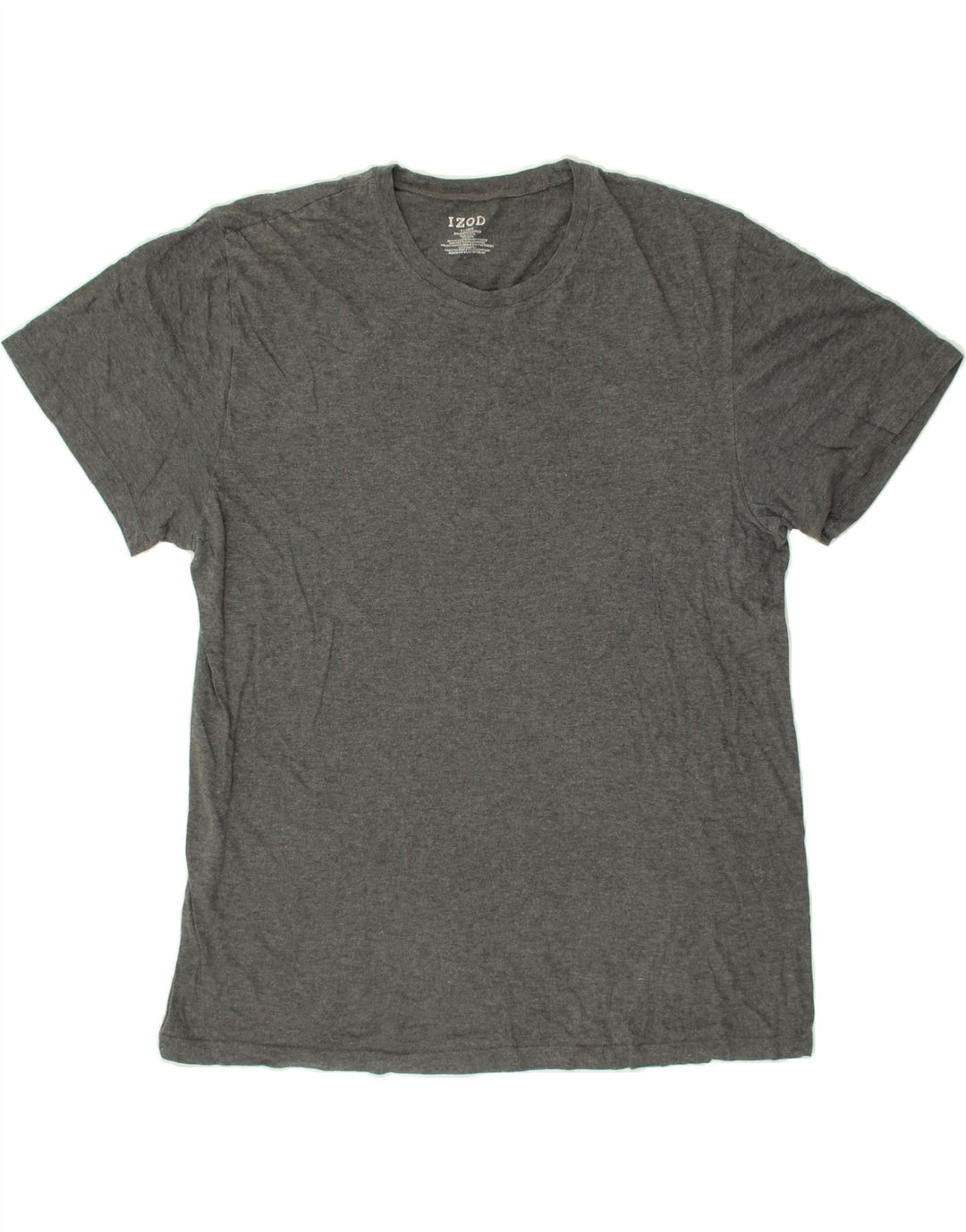 IZOD Mens T-Shirt Top XL Grey Cotton Vintage Izod and Second-Hand Izod from Messina Hembry 