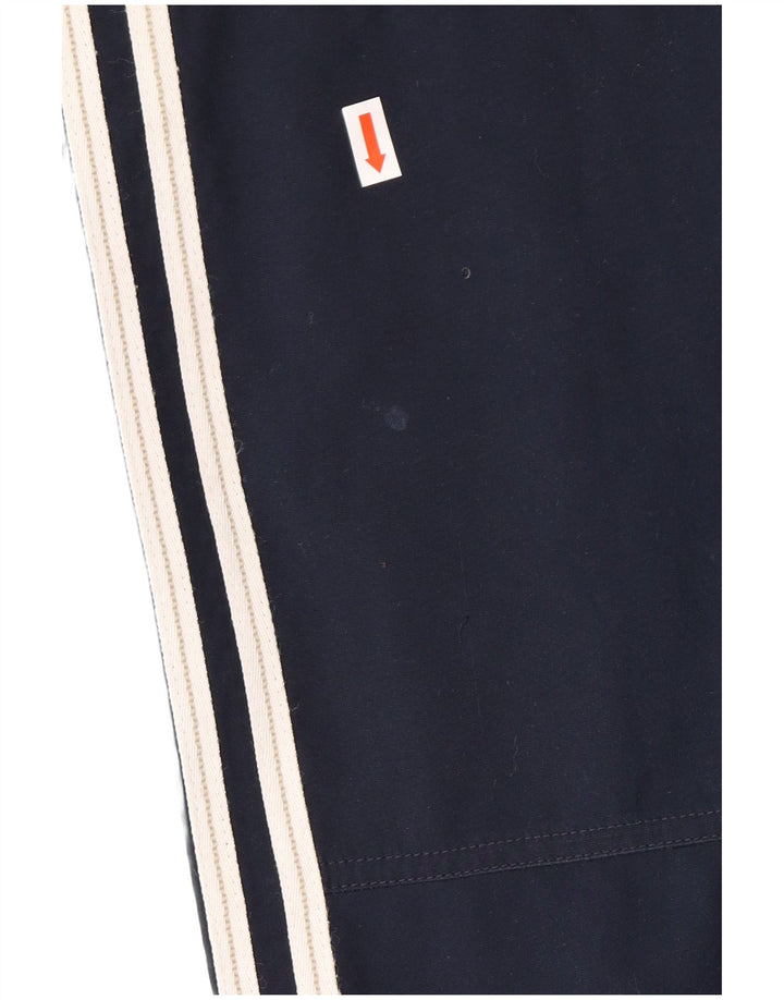 ADIDAS Mens Tracksuit Trousers Medium  Navy Blue Polyester