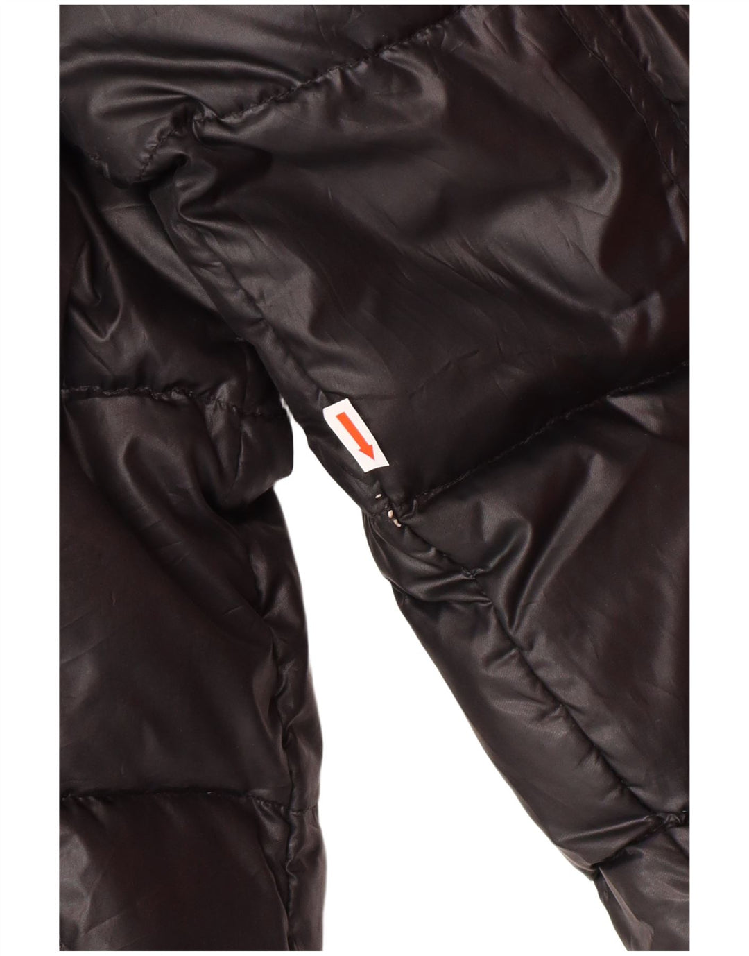 DOLOMITE Mens Graphic Hooded Padded Jacket UK 38 Medium Black Polyester