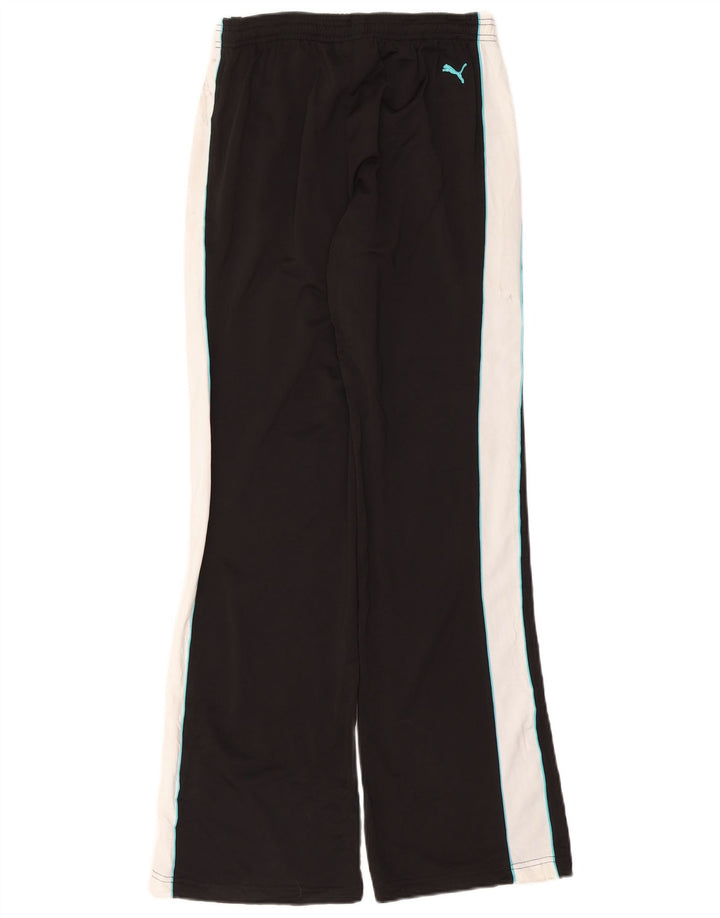 PUMA Womens Tracksuit Trousers UK 14 Large Black Colourblock Polyester