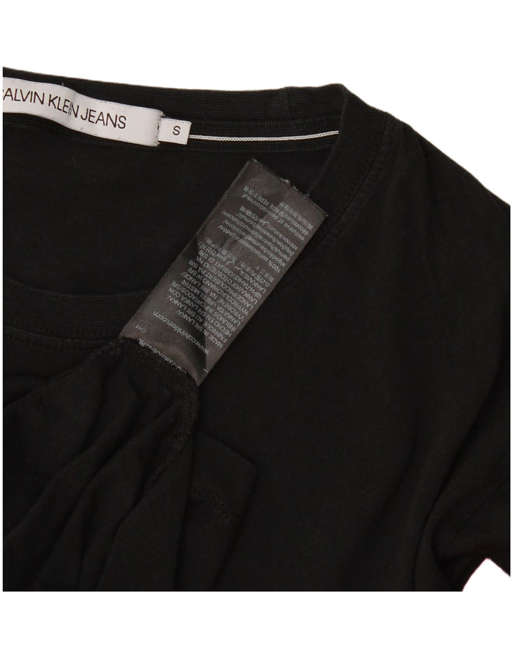 Calvin Klein Jeans Mens Graphic Small Black Cotton