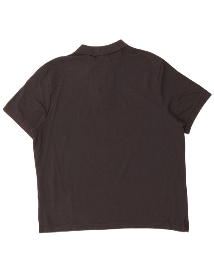 NIKE Mens Polo Shirt XL Black Cotton