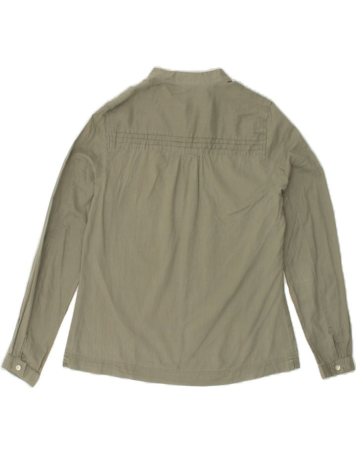 BANANA REPUBLIC Womens Pullover Shirt UK 10 Small Green Cotton Vintage Banana Republic and Second-Hand Banana Republic from Messina Hembry 