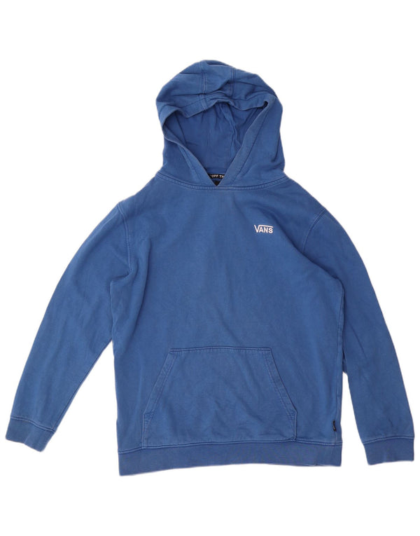 Vans Boys Hoodie Jumper 14-15 Years XL Blue Cotton