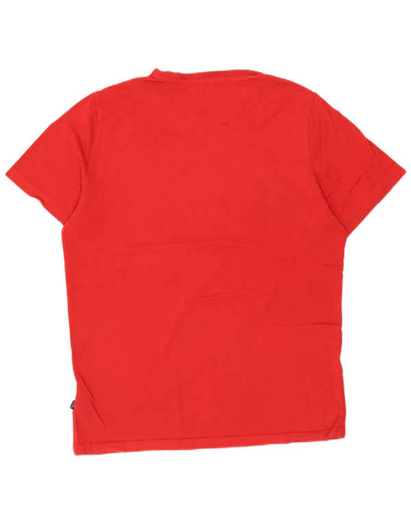 Puma Mens Graphic T-Shirt Top Medium Red Cotton