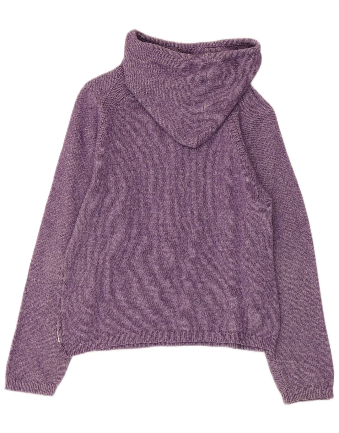 ARMANI JUNIOR Girls Hooded Jumper 7-8 Years Purple Cotton