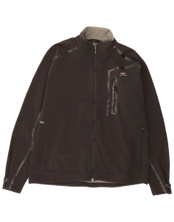 Helly Hansen Mens Windbreaker Jacket UK 40 Large Black Polyester