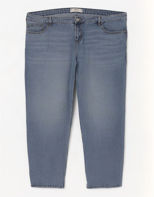 Hollister Womens Low Waist Loose Jeans US 20 3XL W35 L31 Blue Cotton