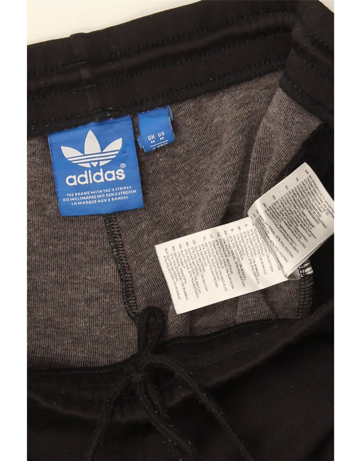 Adidas Mens Graphic Tracksuit Trousers Medium Black Colourblock Polyester