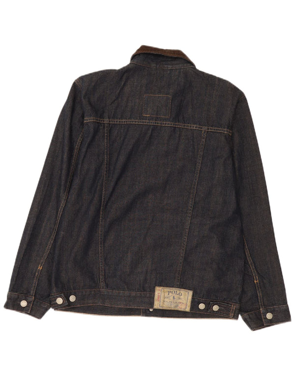 Polo Ralph Lauren Boys Denim Jacket 15-16 Years XL Navy Blue Cotton
