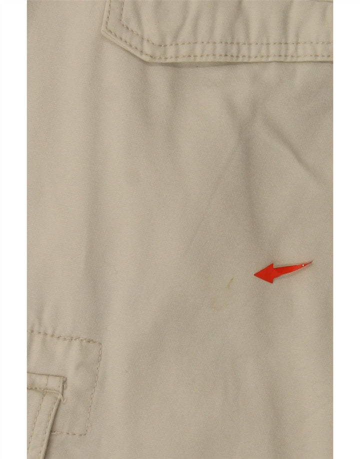 Fila Mens Cargo Shorts Large W34  Off White Cotton