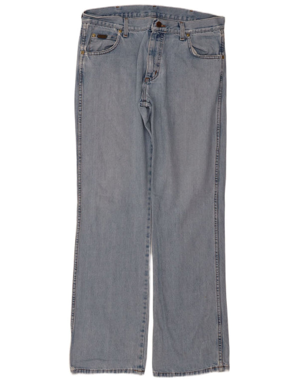 WRANGLER Mens Regular Fit Straight Jeans W33 L34 Blue Cotton