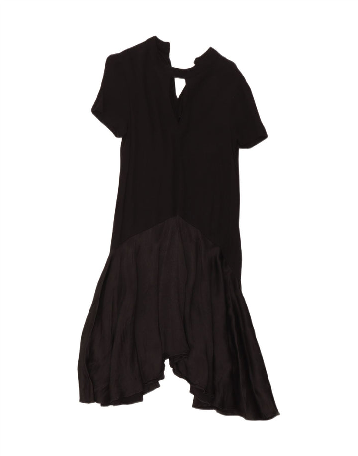 Marks & Spencer Womens Asymmetrical Dress UK 10 Small Black
