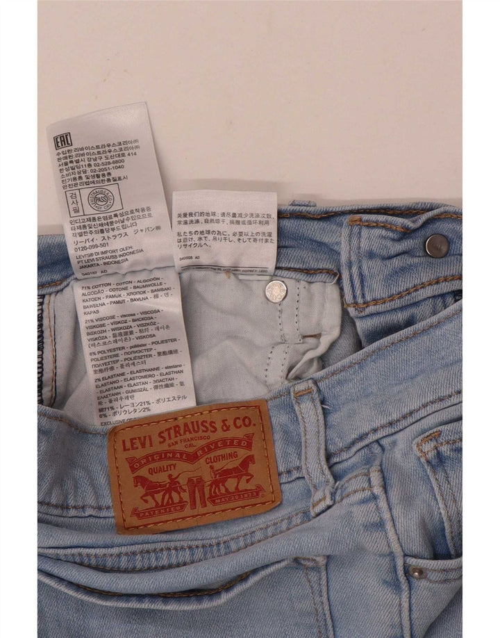Levi's Womens Straight Jeans W25 L26 Blue Cotton