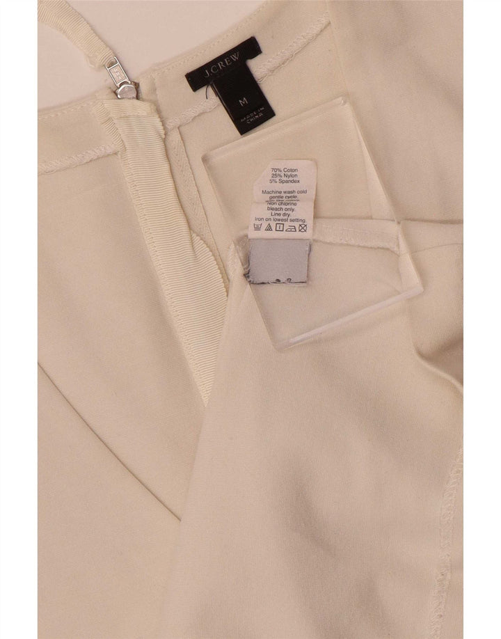 J. Crew Womens Sleeveless Blouse Top UK 12 Medium White Cotton